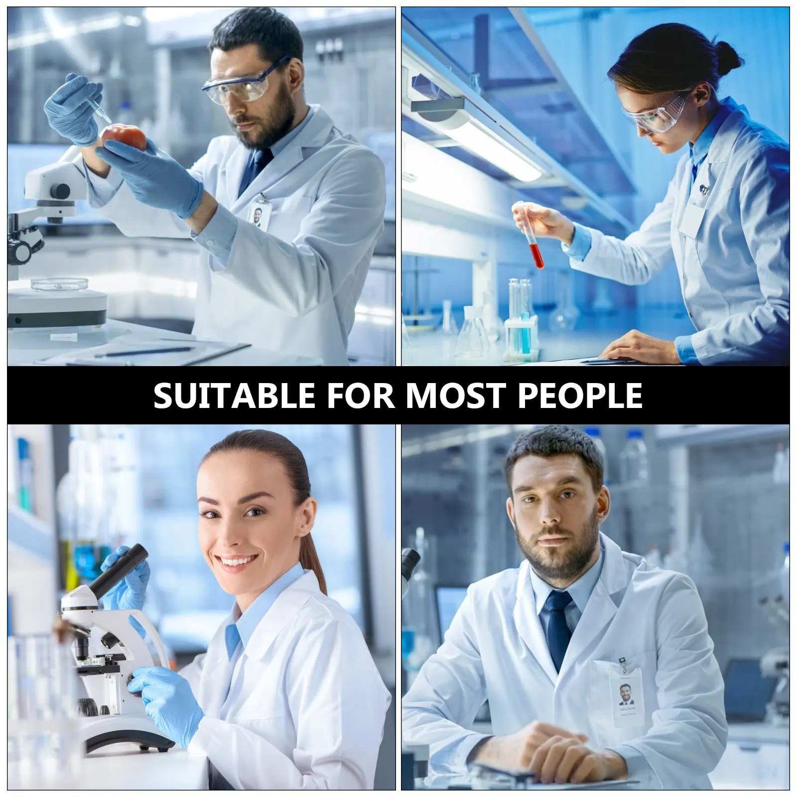 

2 Pcs Chemical Reagent Weighing Bottle Wide Mouth Lab Vase Plastic Liquid Medicine Bottles