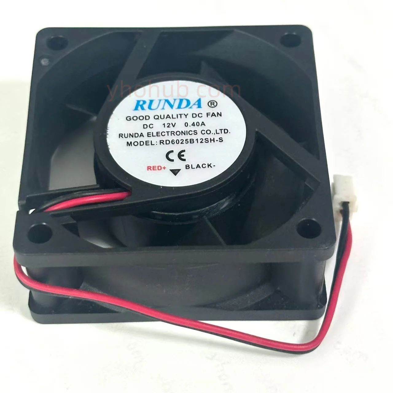 RUNDA RD6025B12SH-S DC 24V 0,40A 60x60x25mm 2-Draht-Server-Lüfter