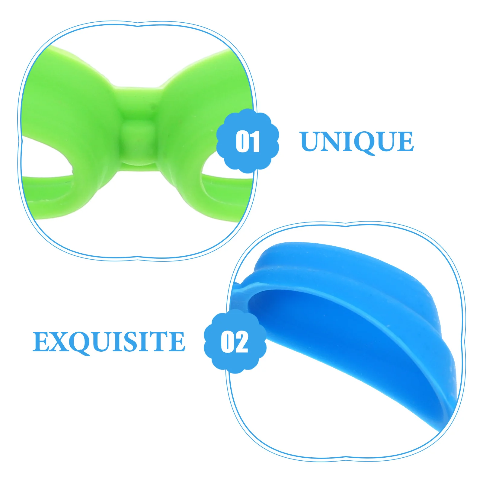 Marcadores de botellas de vino de silicona, marcadores de bebidas reutilizables, accesorios de fiesta, herramientas creativas de decoración de cocina, marcador de vidrio de silicona, 5 uds.