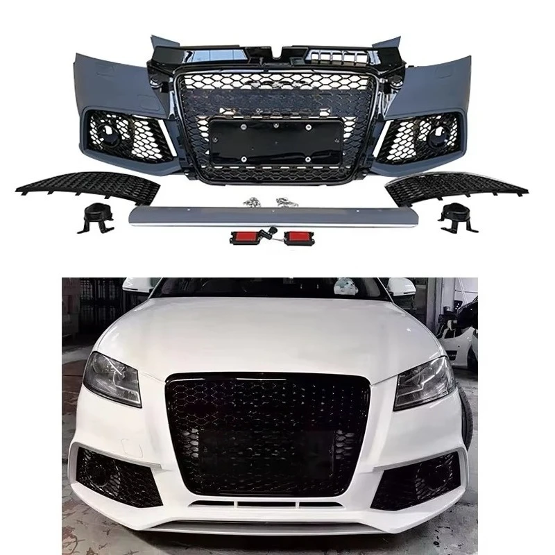 A3 S3 8p Sedan/Hatchback (2008-2012) Converted to RS3 Style Front Bumper with Grille Upgrade Converted to RS3 8p Style Body Kit