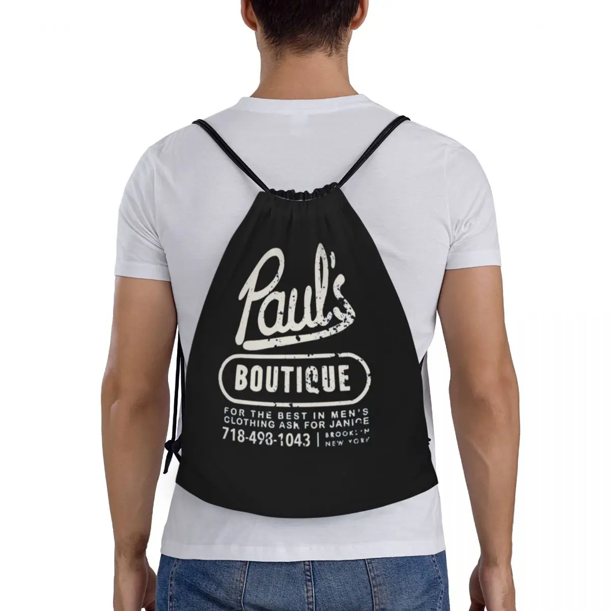 

Pauls Boutique Backpacks Portable Drawstring Bags Sports Bag Book Bags for Travel Students