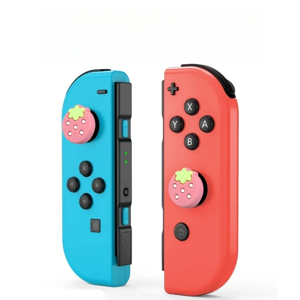 6PCS 6 Colors Thumb Grips Caps Cute Joystick Caps Cute Star Analog Grips Cover Compatible with Switch OLED /Switch 2/PS5/PS4