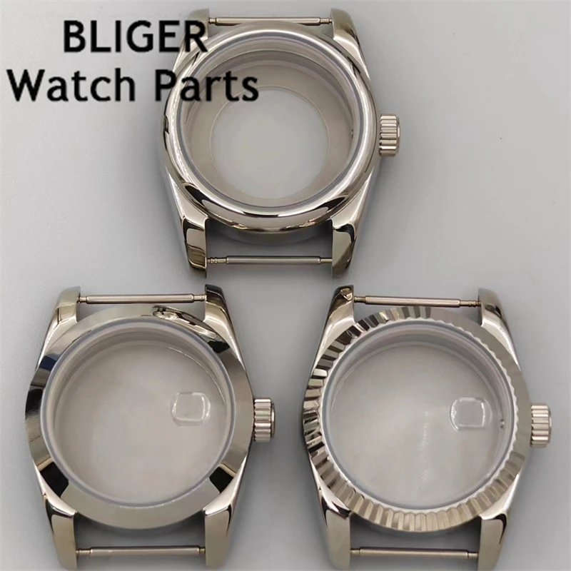 

BLIGER 31mm Women's watch Case Sapphire Glass Case For NH05 NH06 Movement Accessories Stainless Steel Watch Case Replace