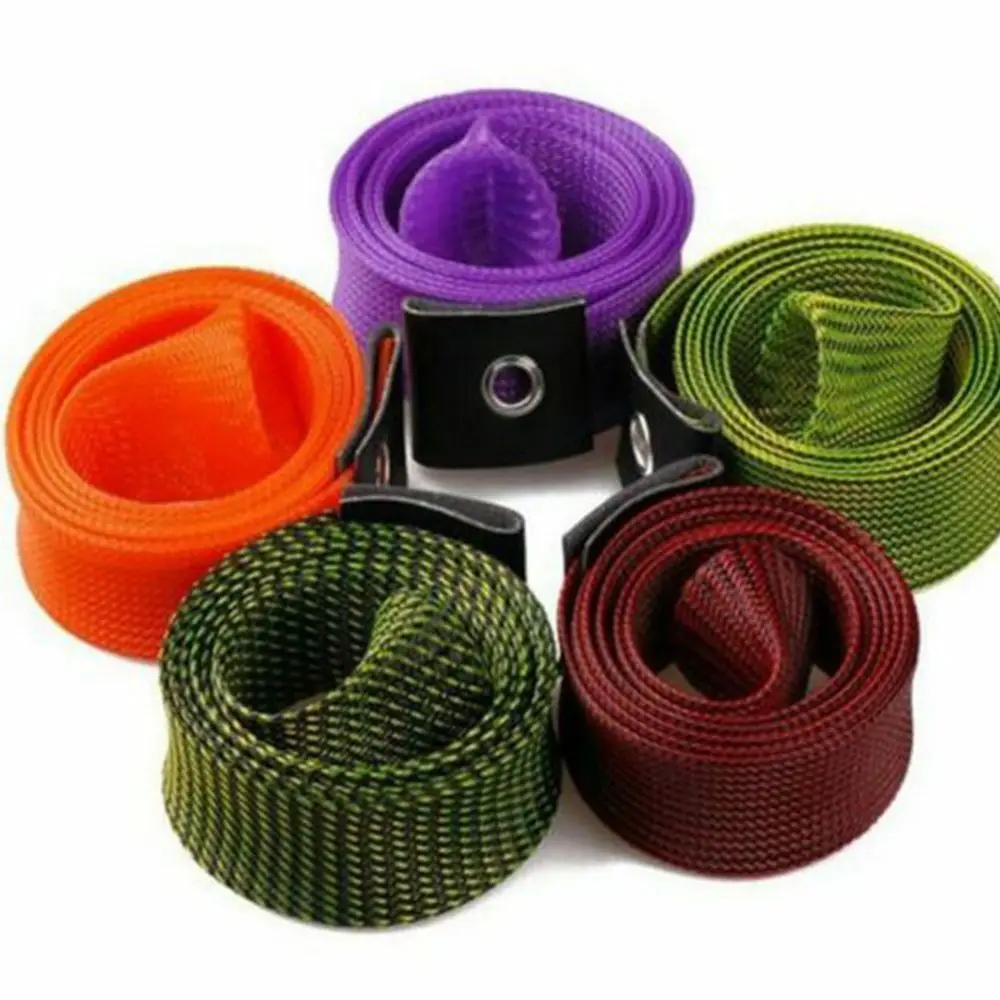 HOT Elastic Anti-slip Sheath Jacket Wrap Expanable Braided Mesh Fishing Rod Cover Pole Sleeve