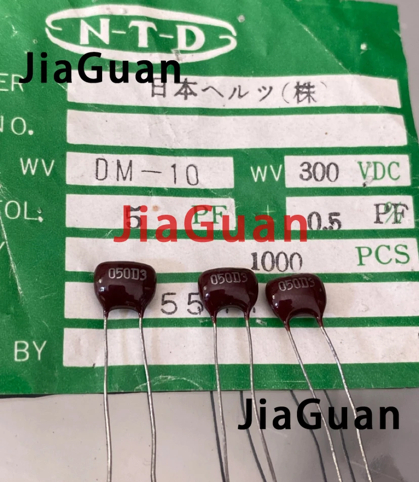 

10PCS/lot NEW original Japan NTD 300V5PF P3.5 Silver mica capacitor 300V 5PF free shipping