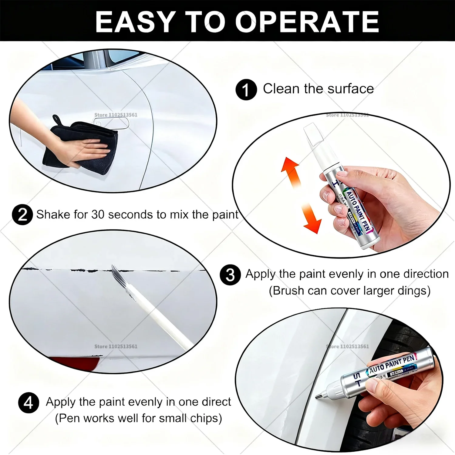 قلم إصلاح طلاء السيارة لسيارة Volkswagen Teramont Touch Up مزيل الخدوش DIY ملحقات السيارات أسود أبيض ذهبي فضي بني رمادي