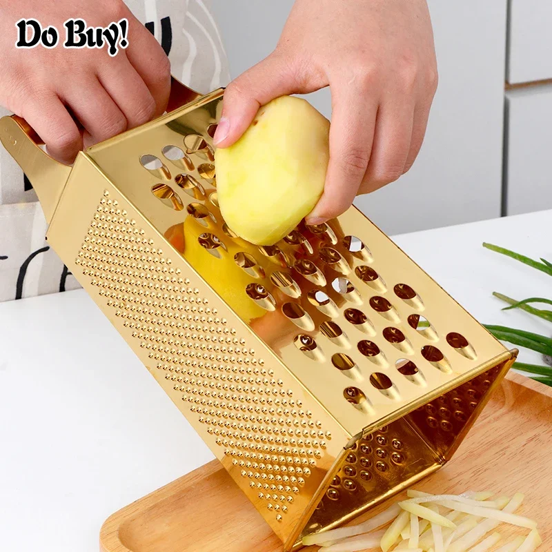 4 Sides Garlic Peeler Potato Vegetable Slicer Knife Ginger Melon Multifunctional Cucumber Slicer Stainless Steel Peeler Box