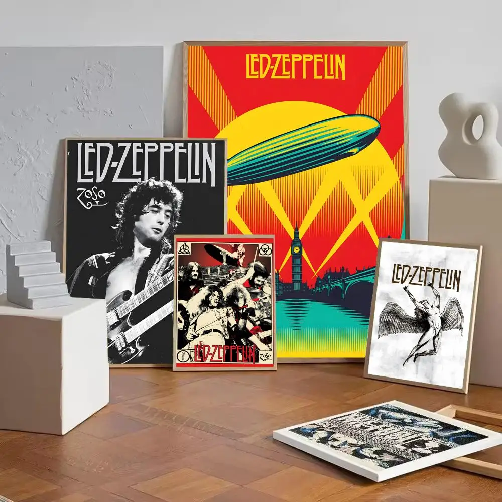 Band L-Led Z-Zeppelin Poster Paper Print Home Living Room Bedroom Entrance Bar Cafe Art Painting Decoration