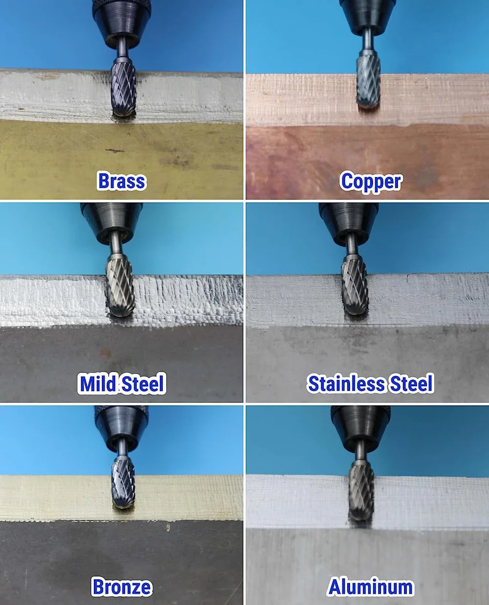 10 قطعة مجموعة لدغ كربيد متوافقة مع دريمل 1/8 "عرقوب مطحنة القالب أداة دوارة عرموش بت الخشب المعادن نحت الطحن الكهربائي #6