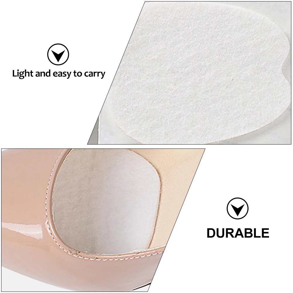 

6 Pairs Anti-wear Shoes Tongue Patch Felt Forefoot Cushions Insole Inserts Pain Relief High Heel Pads Comfort Support Thin Sole
