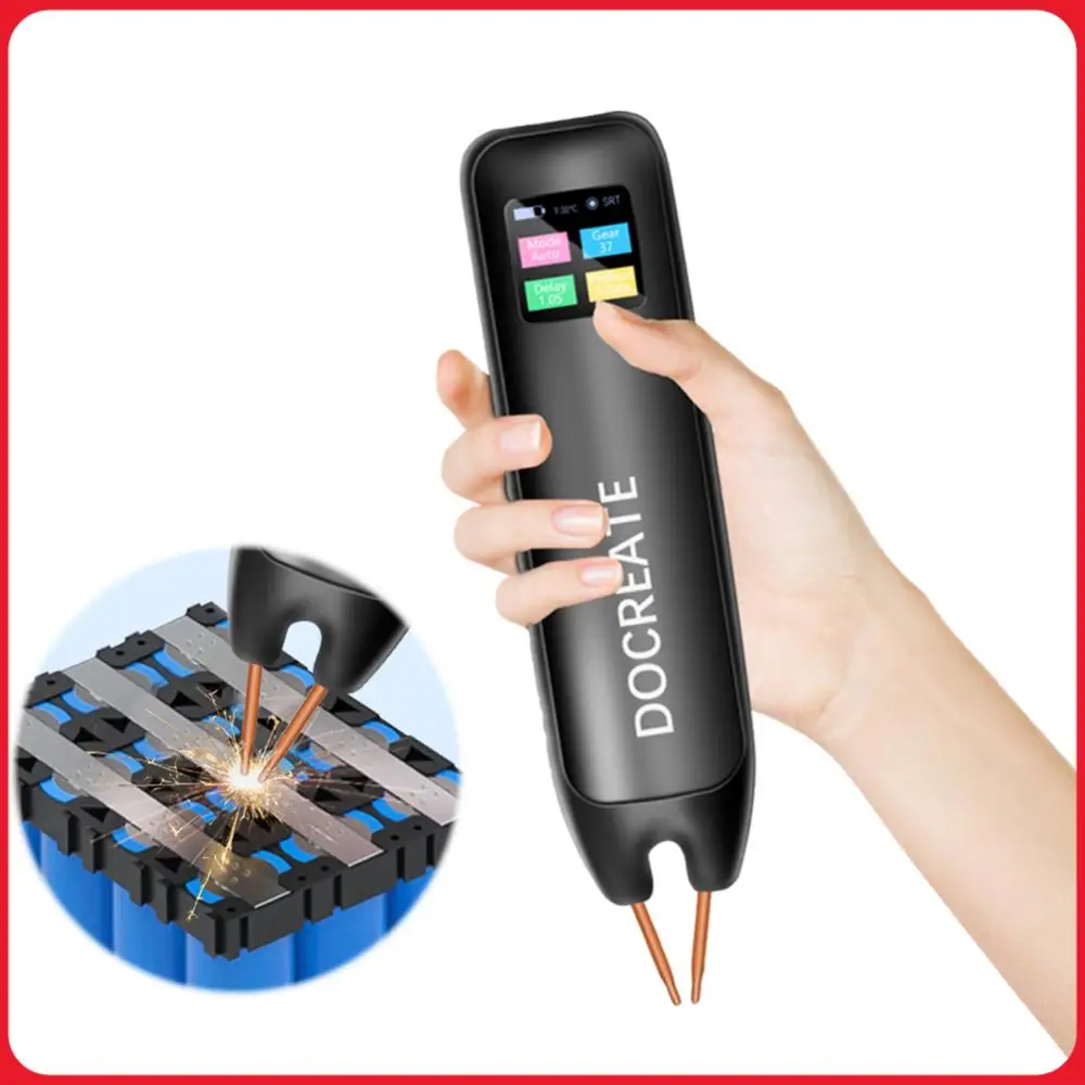 

Handheld Spot Welder Machine Automatic Manual Modes Portable Mini Battery Welder Battery Spot Welding Machine for 18650 Battery