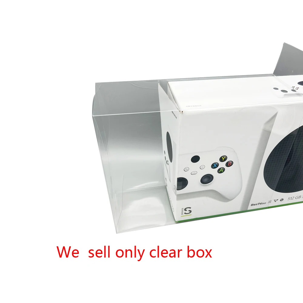 

Clear transparent cover box For Xbox Series S XSS game console Transparent Display storage PET Box 294.5*129*365mm