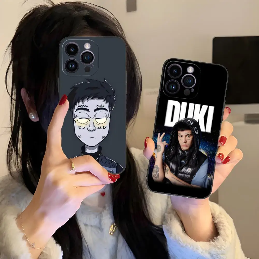 

Fashion Duki Matte TPU Mobile Phone Case for iPhone 17 16 15 14 13 12 11 X XR XS 8 7 Air Pro Max Plus Mini Colorful Cover