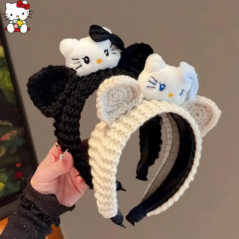 

Cute Cartoon Hello Kittys Headband Sweet Hair Clips Wash Your Face Hair Accessories Little Bear Ear Fashion Festival Gift
