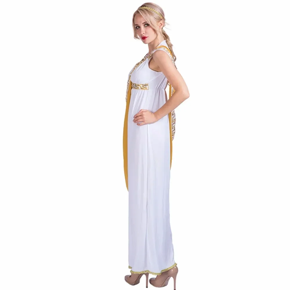 أزياء الهالوين لعام 2025 de Toge de Déesse Grecque d'Halloween pour Femme، Tenues Romines مثير، رداء de Barrage pour