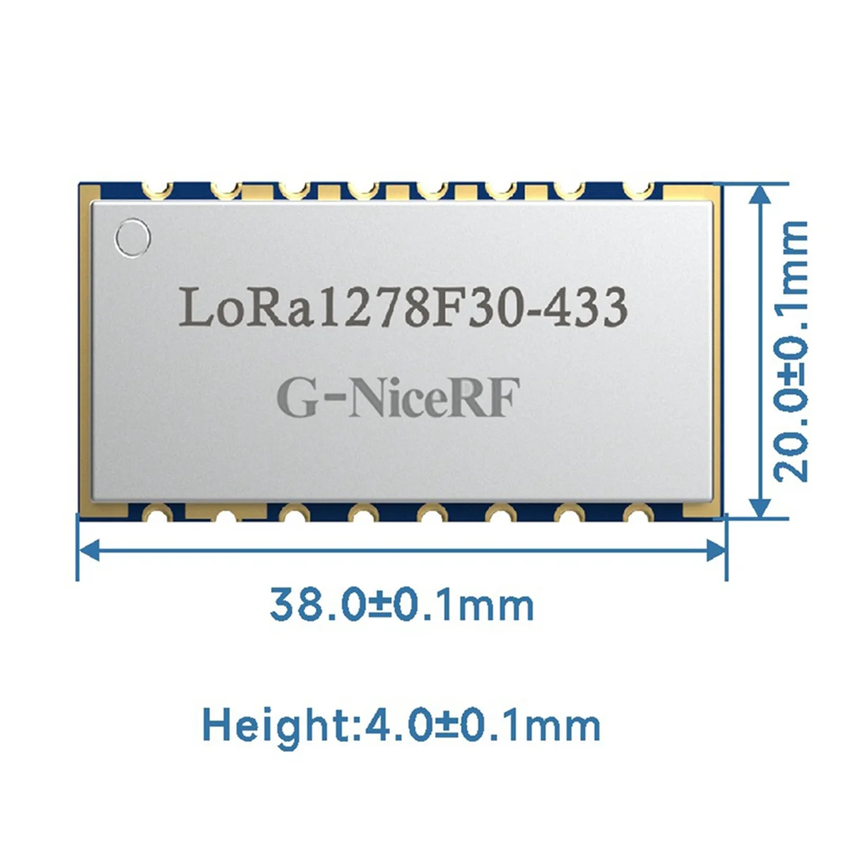 

AB01 Беспроводной модуль Lora 1 Вт Высокая мощность Передача данных на большие расстояния 470 МГц Модуль связи LoRa 1278F30 470-510 МГц