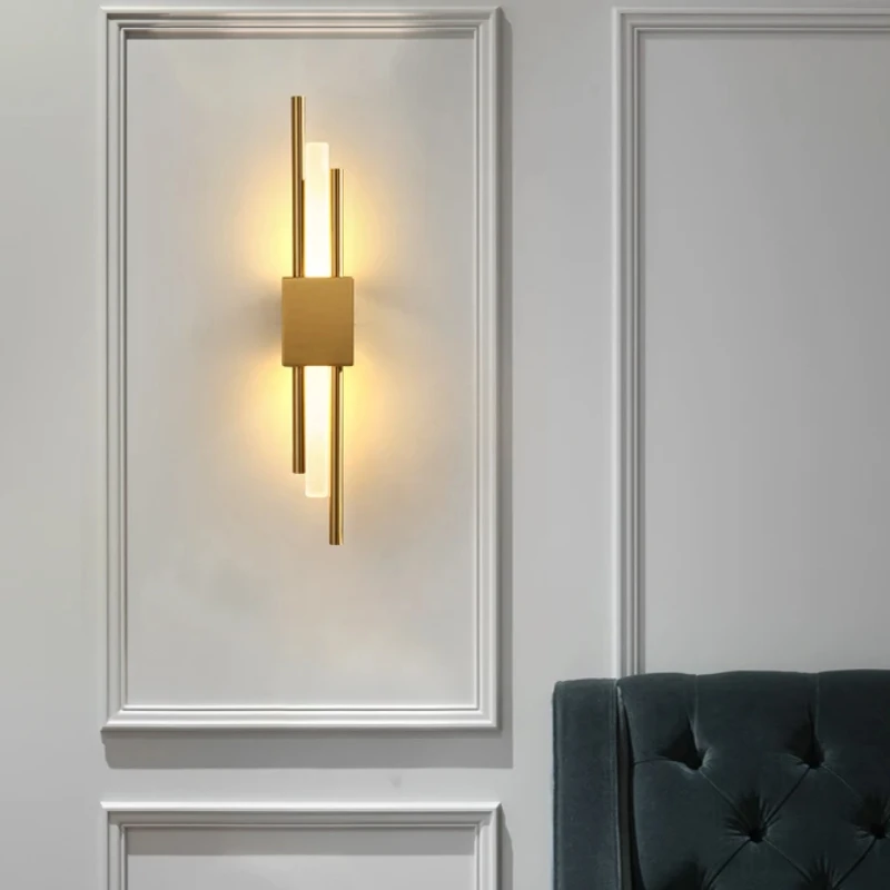 elegante moderno acrilico tubo led lampada de parede quarto sconce corredor decoracao cabeceira lampada sala 01