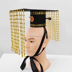 2026 chinese qin dynasty style emperoe daily headwear gorgeous retro tassel solemnly head tiara costume drama common hanfu props