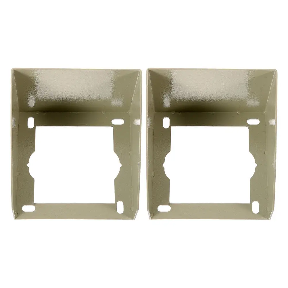 

2Pcs Heavy Duty Iron Waterproof Socket Cover Outdoor Wall Mounted Doorbell Protector Rainproof Plug Cover for Exterior