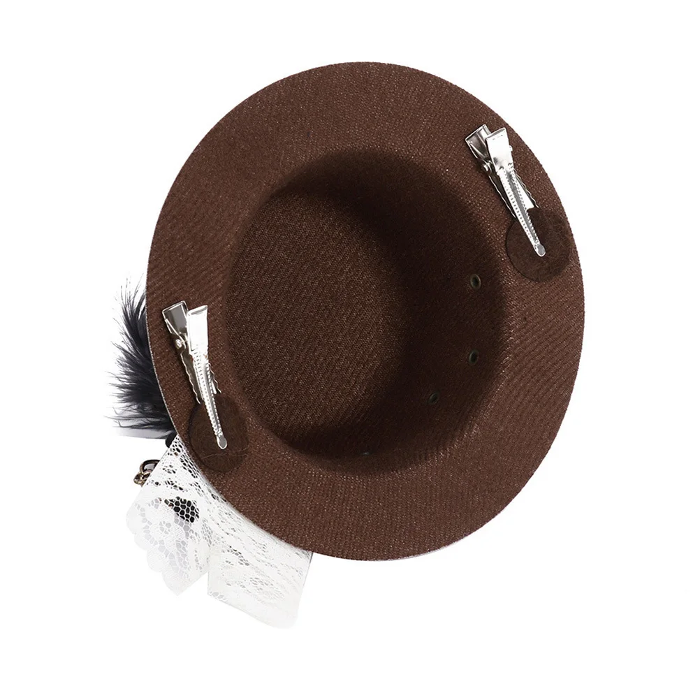 

1 шт., мини-зажим для шляпы, заколка в стиле панк, готическая заколка для волос для женского фестиваля, рождественского музыкального мероприятия, легкий стильный аксессуар для волос