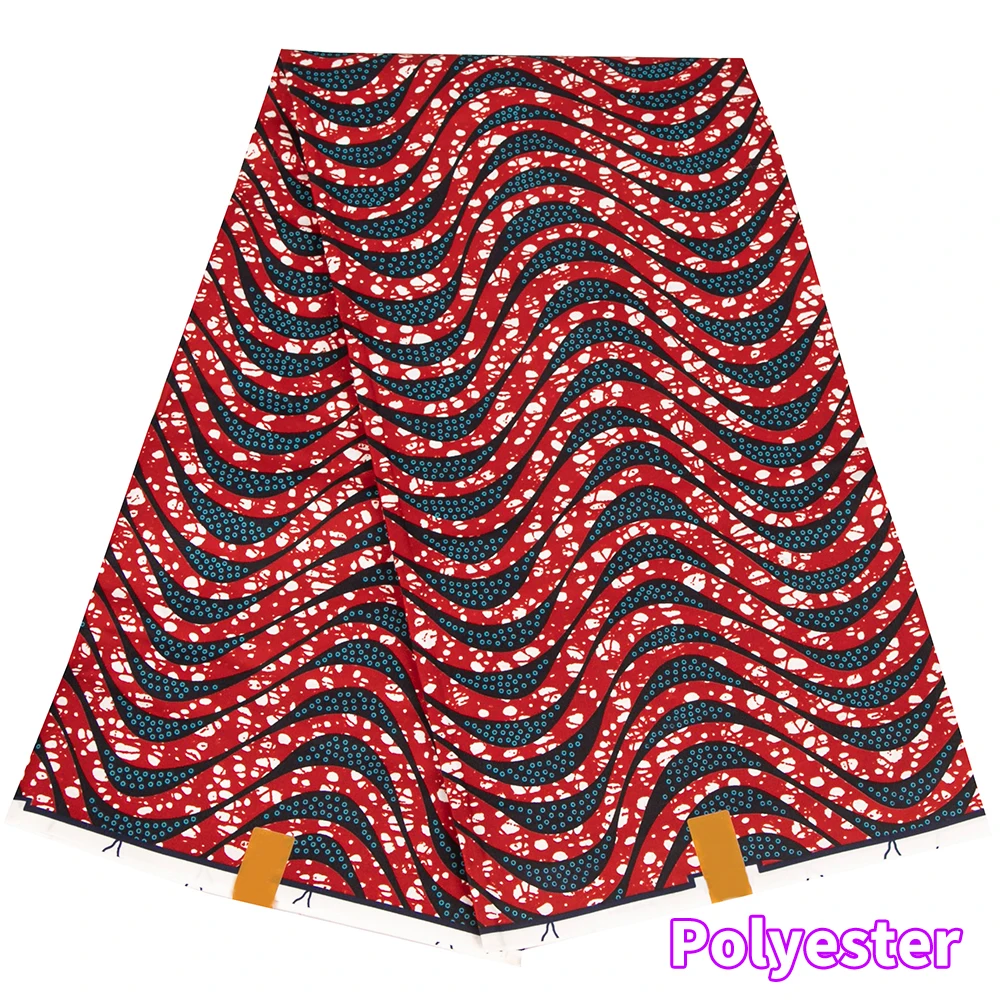 African Wax Printed Fabric Patchwork For Dress Sewing Crafts Material 100% Polyester Breathable Tissu High Quality A-14