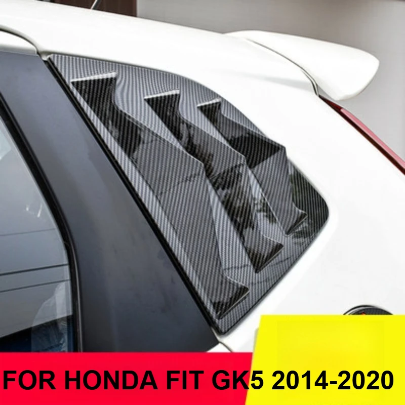 

FOR HONDA FIT GK5 2014-2020 rear window louver modification fake air outlet decorative accessories CAR Styling