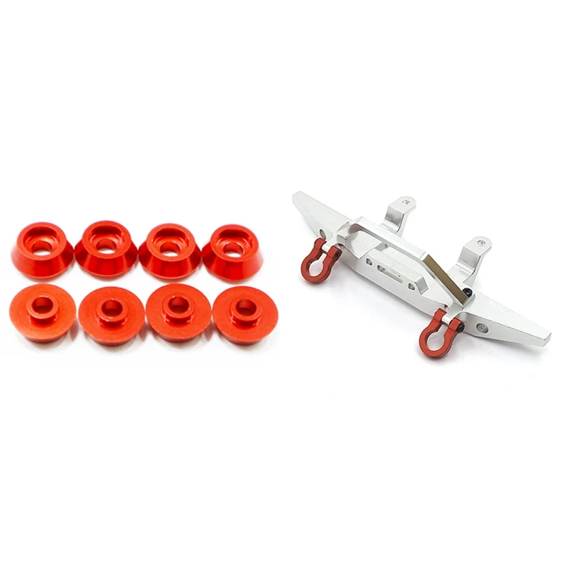 

Eco-Friendly-2 Set RC Car Part: 1 Set Metal Connecting Rod Screw Gasket Shim Washer Rest & 1 Pcs Metal Front Bumper