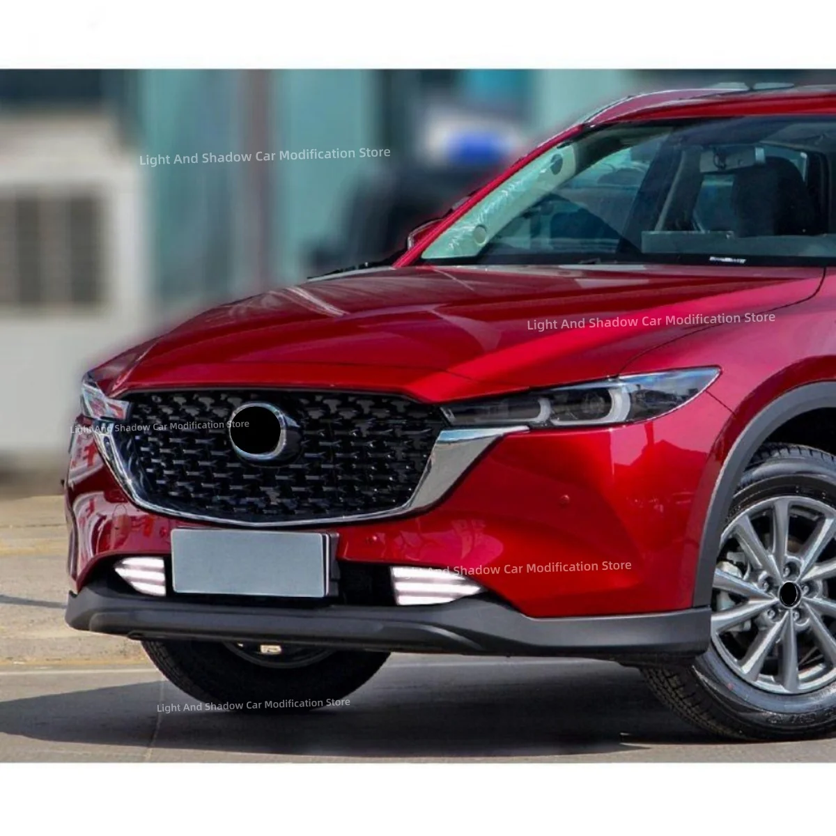 Fit for Mazda CX-5 2021-2022 Three colors LED Daytime running light Modification Front fog light Turn signal Automobile parts