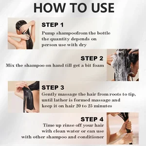 100 ml/500 ml Haarfärbem Shampoo 3 in 1 Haarverdunking Instant Black Polygonum Multiflorum natürliche Collagenbedeckung für Frauen 10 Hauptverkaufshampoo, um das Haar zu verdunkeln - №1