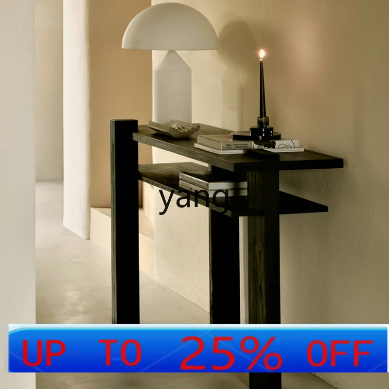 

LTT black oak porch table retro porch table storagedecoration table