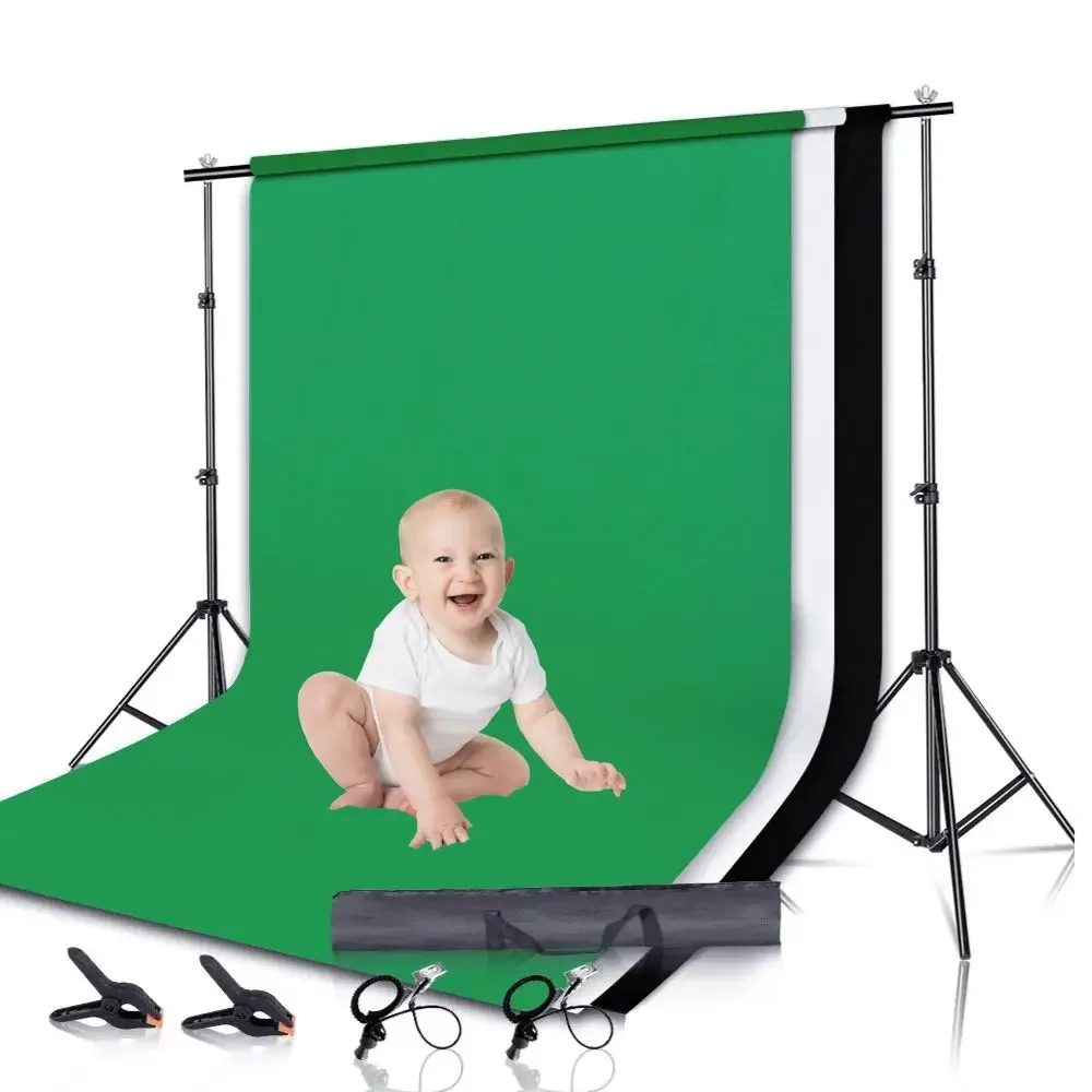 Background Stand Kit Support System Backdrops With Adjustable Stand for Photography Photo Studio Chromakey Green Screen Frame