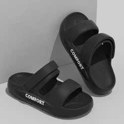 2024 New Summer Unisex Concise Non-slip Soft Slides Lithe Seabeach Sandals Women's Shoes Casual Slippers Ladies' Home Flip Flops