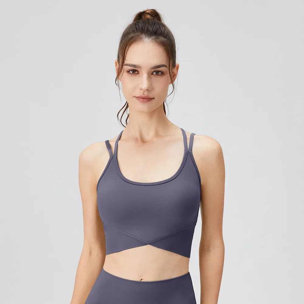 Camisola de alças pequena da ioga do estilingue para mulheres, colete respirável do esporte, ginástica Fitness, Running Crop Tops, moda sexy