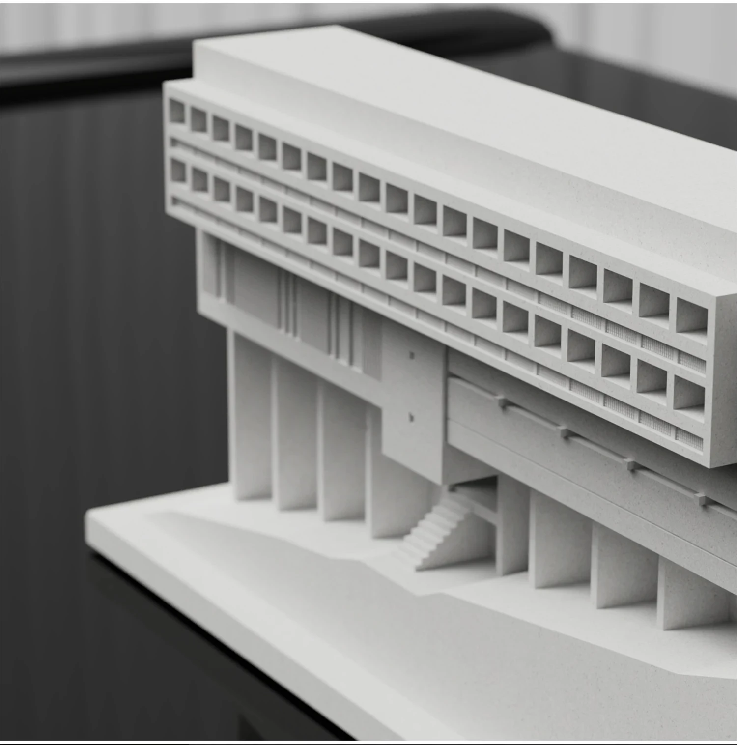 Le Corbusier | La Tourette Abbey | Cement building model living room home decoration concrete ornaments - view 6