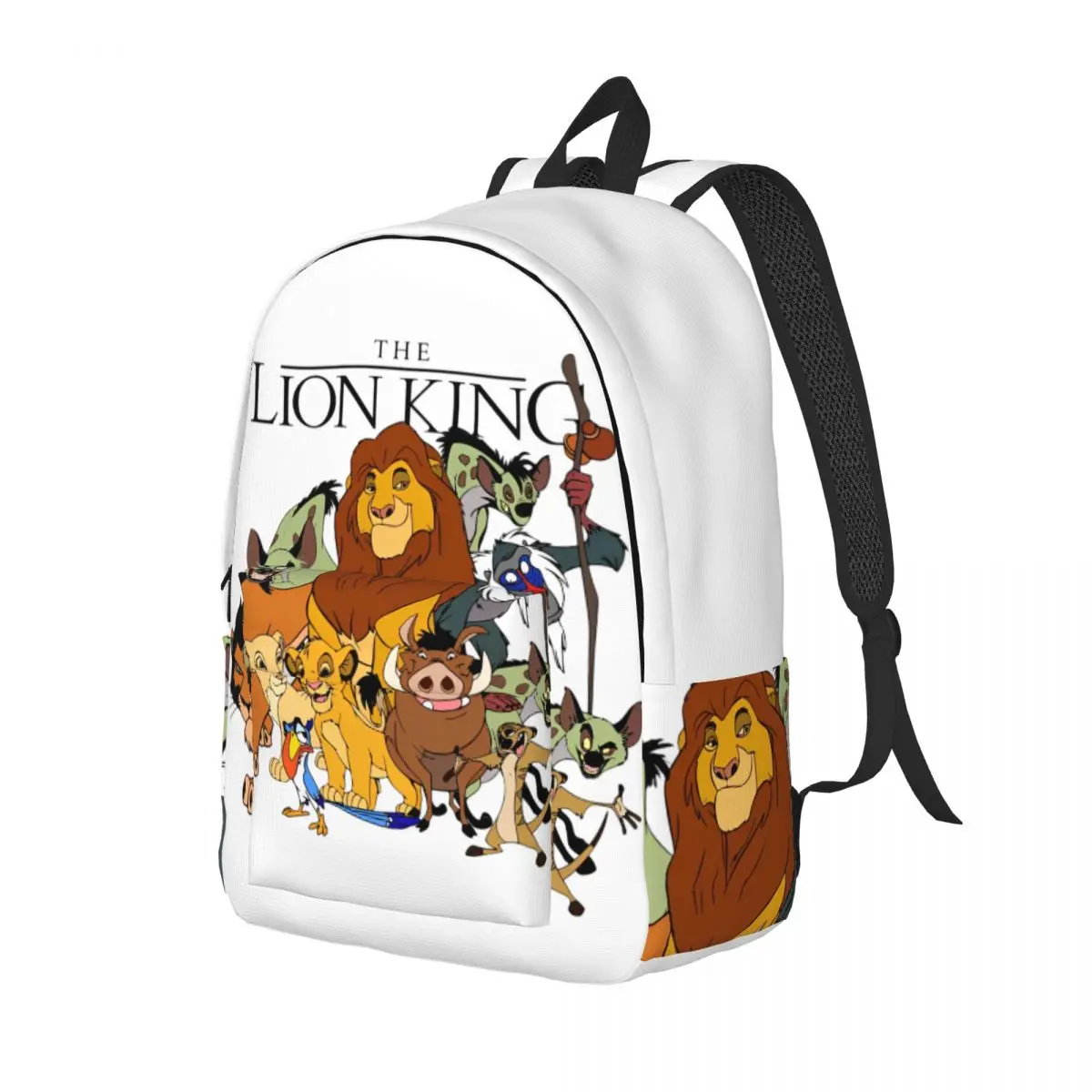 König der Löwen, Simba und seine Freunde, Safari, klassischer Rucksack, langlebig, für Schule, Wandern, Reisen, Tagesrucksack für Damen, College-Umhängetasche
