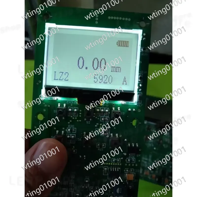 for LCM Display Hardness Tester Thickness Gauge Replacement 128x64 Pixel Monochrome Graphic Module High Contrast Clear Visual