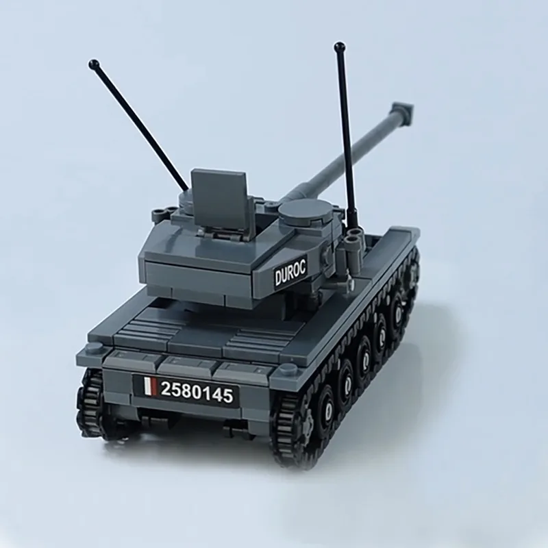 MOC Building Blocks WWII Light Tank Assembly Model Display Piece Cartoon Anime Accessories Educational Toy Gift Collectible