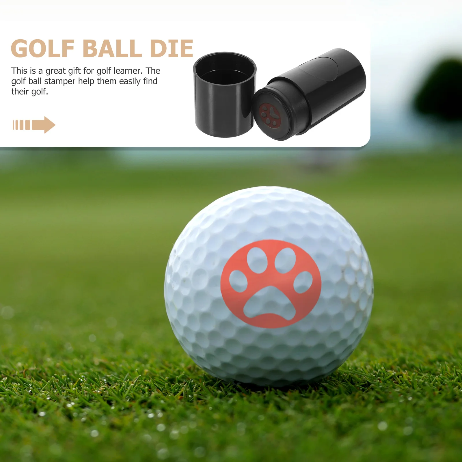 

Golf Ball Stamper Multi-Functional Reusable Seal Tool For Classroom Party Home Arcade Portable Golf Training Practice Equipment
