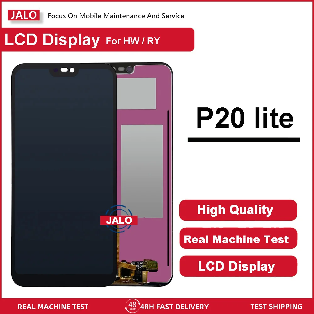 

ЖК-экраны JALO для мобильных телефонов HUAWEI NOVA3E ANE-AL00 p20 lite ANE-LX1 ANE-L22, сменная ЖК-панель с дигитайзером и бесплатным инструментом