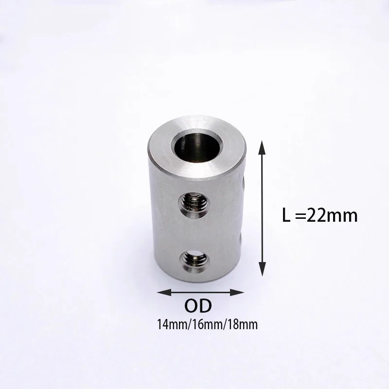 Stainless Steel, Rigid Coupling, Motor Drive Adapter Shaft Connector