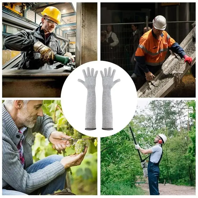 AEE2-Levels 5 Anti-Cut Gloves Labor Protection Supplies Kitchen Construction Glass Anti-Cut Injury Resistants Wear Gardening