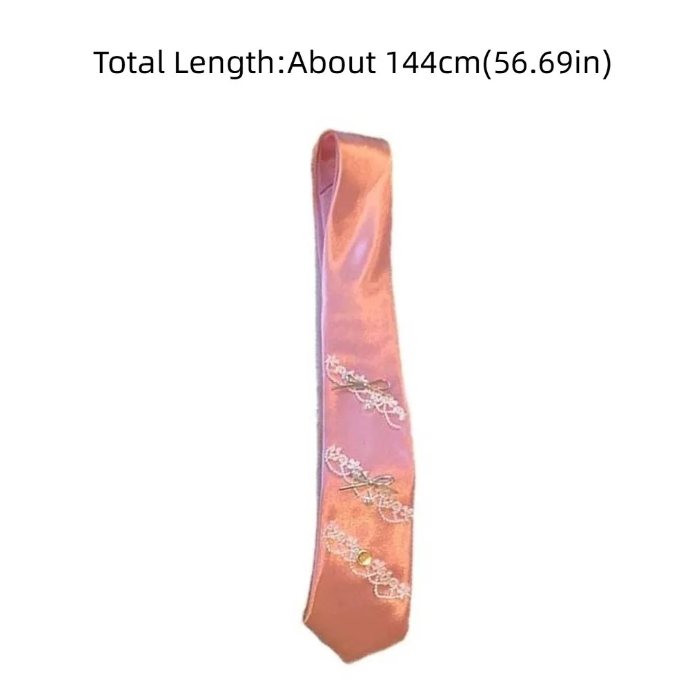 Pita Dasi Kupu-kupu Satin Tipis Elegan Multifungsi, Aksesoris Kain untuk Dekorasi Kalung, Ikat Pinggang, dan Hiasan Leher