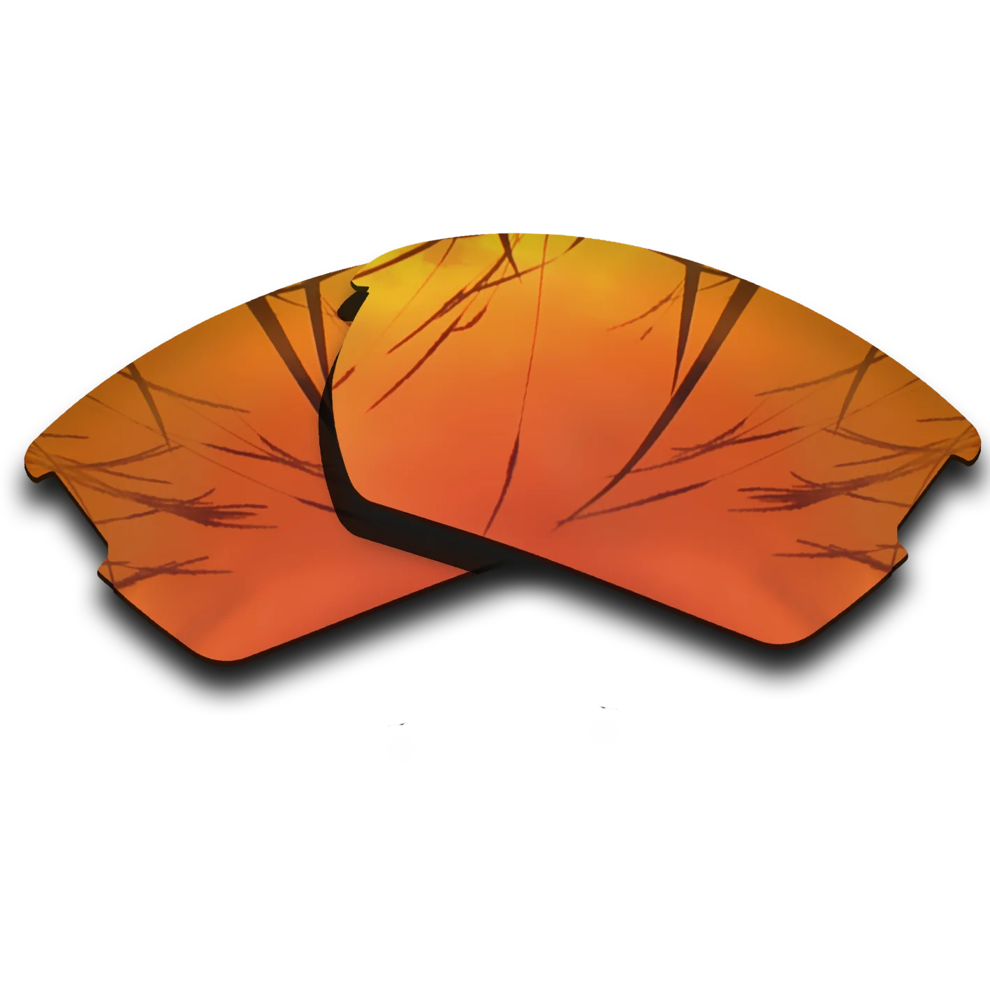 Fire Red Polarized Replacement Lenses for Wiley X Valor Sunglasses