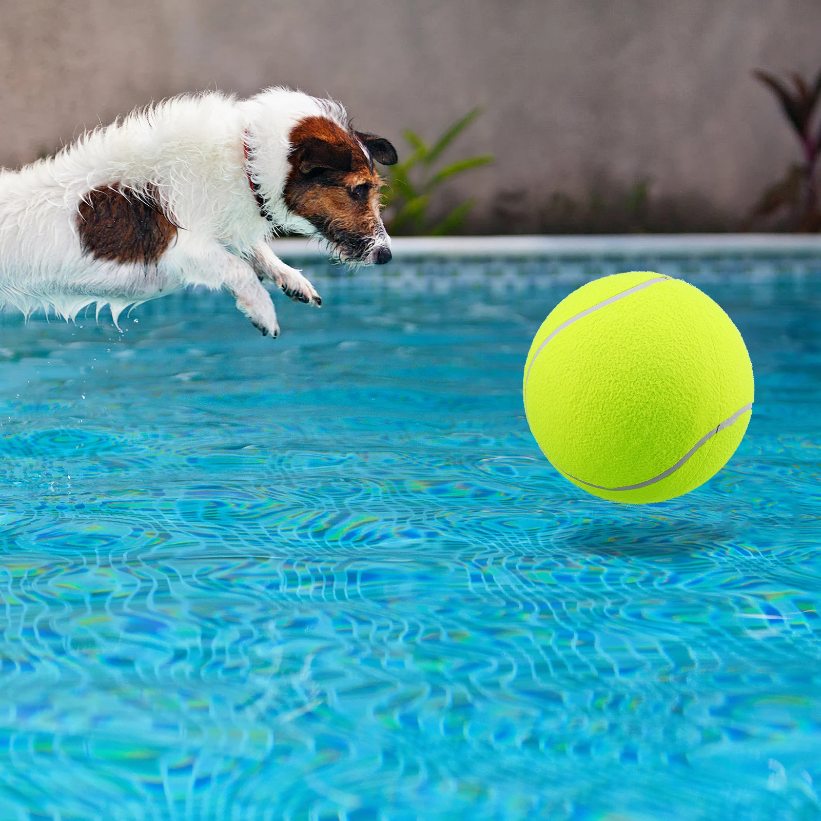 

Giant Tennis 9 5 Inch Light Green Nylon Soft Elastic Pet Toy Balls for Outdoor Tennis Ball Dogs Outdoor Fun Exercise