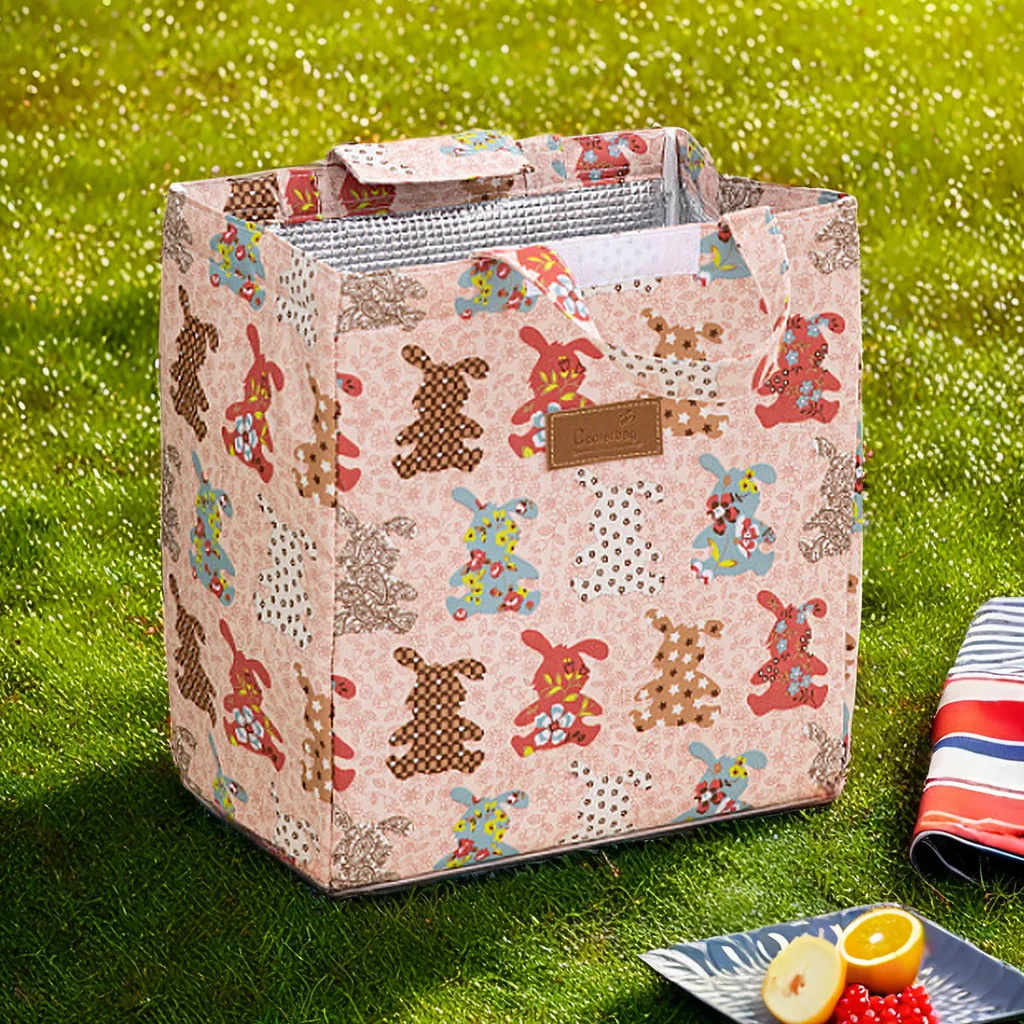 2024 New Picnic Bag Camping Portable Thermal Pouch Waterproof Outdoor Handbag Large Food Storage Pouch Camp Trips Cooler Ice Box