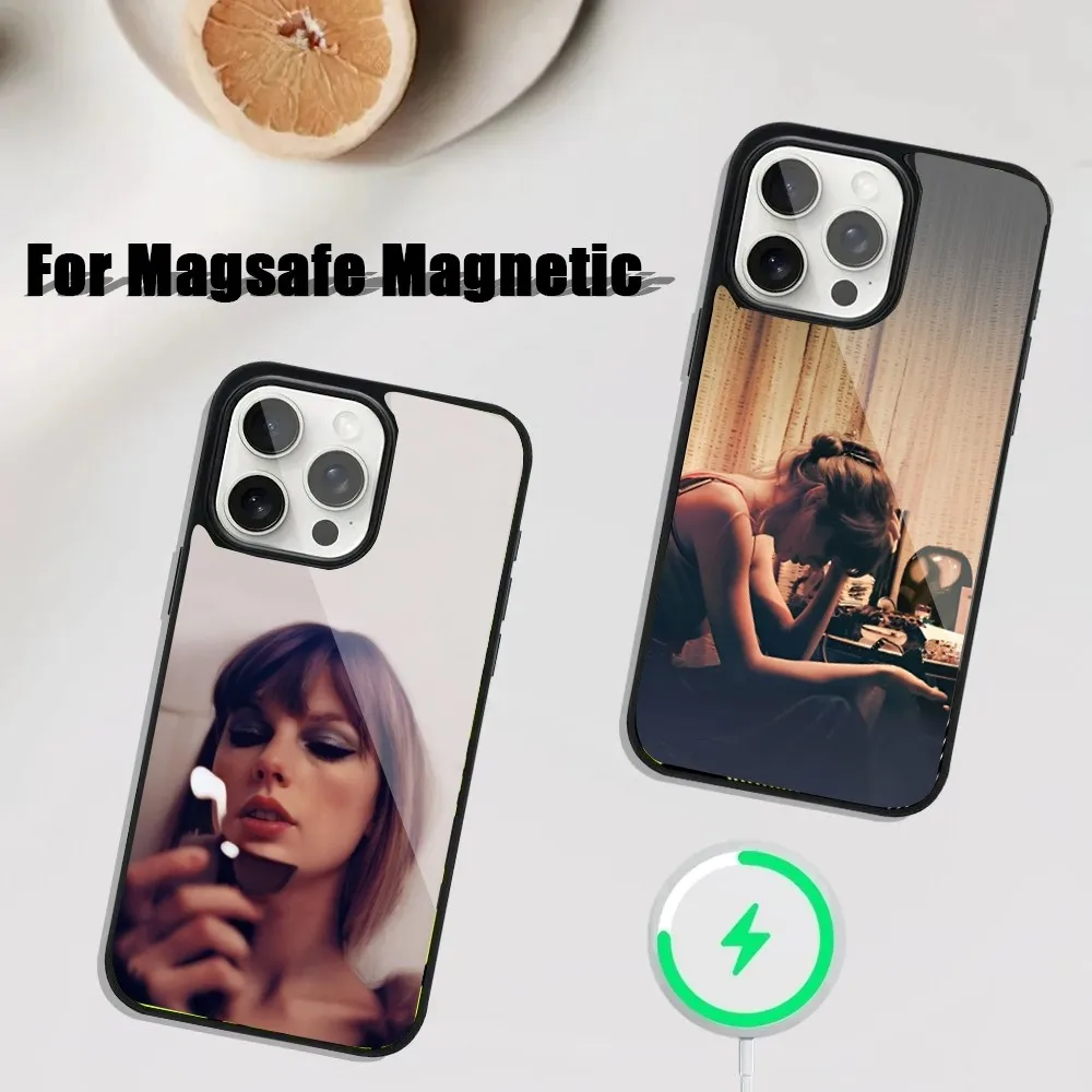 T-Taylors-Girl-Swifts M-Midnights Phone Case For iPhone 16,15,14,13,12,11,Plus,Pro,Max Mini Magsafe Magnetic Wireless Charging