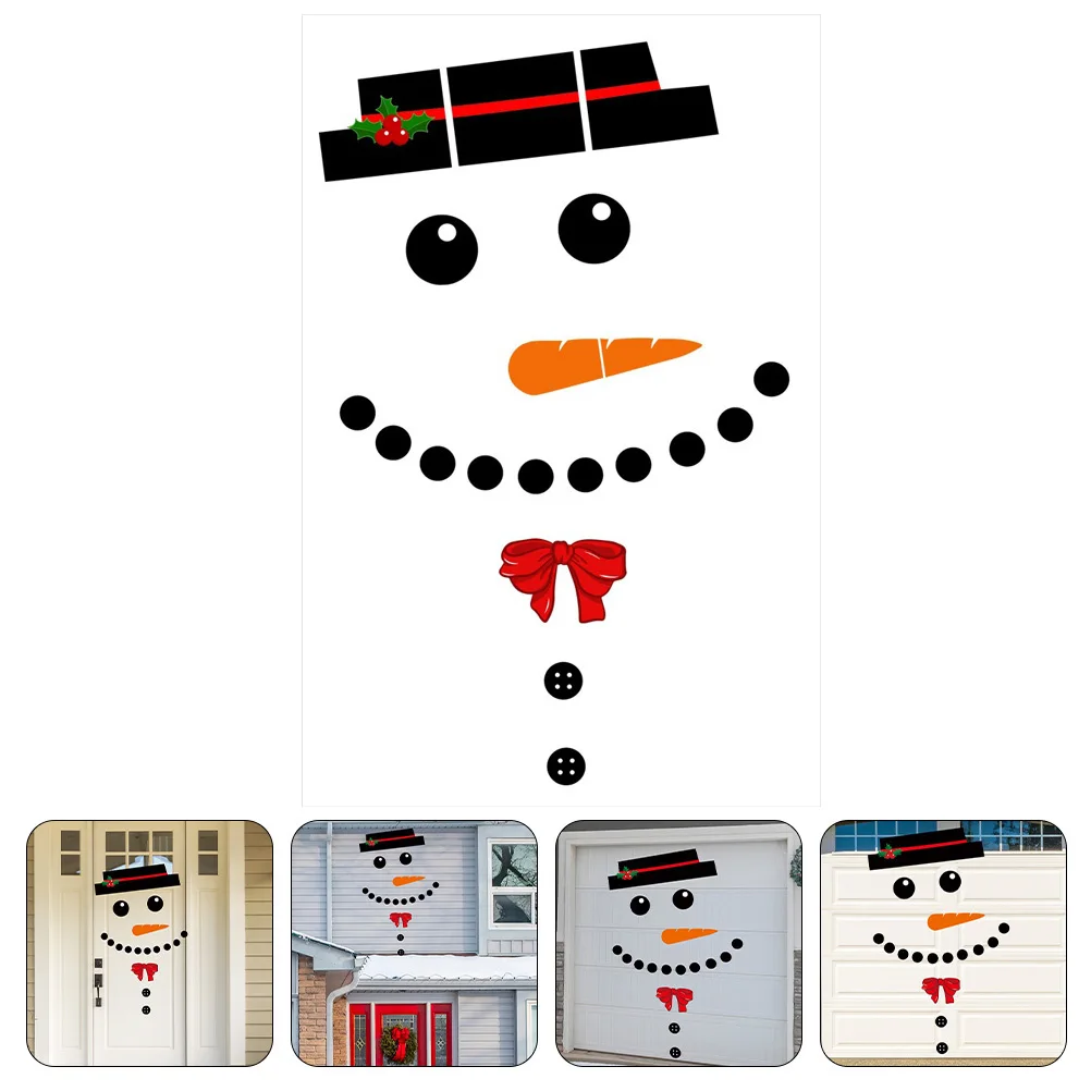 

1Set Garage Door Sticker Xmas Garage Decor Festive Christmas Car Trunk Decal for Metal Surface Window Clings DIY Stickers