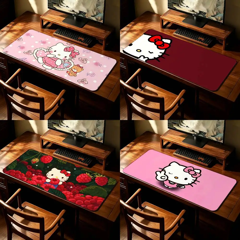 Cute H-hello K-kitty Classic Mouse Pad Computer Mat Deskpad Laptop Keyboard Mat Office Large Landscape Mousepad