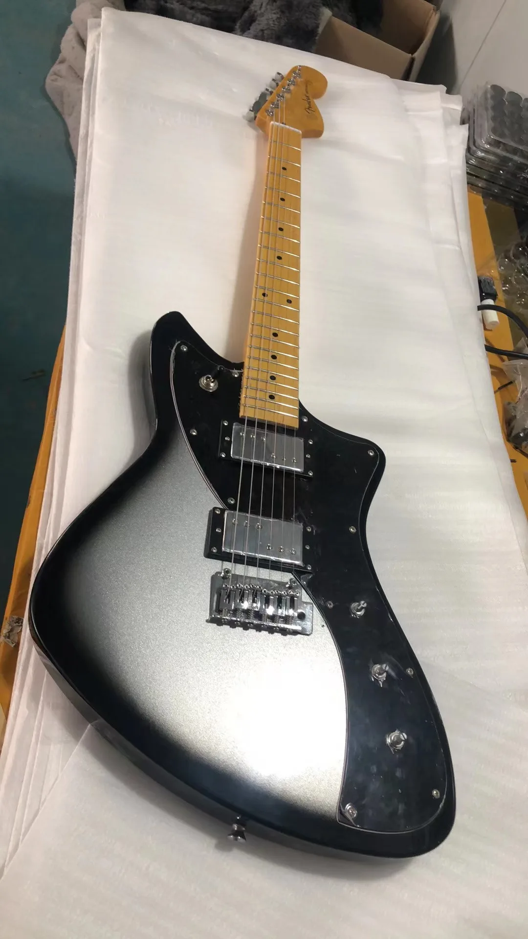 Basswood Electric Guitar Black PIckguard