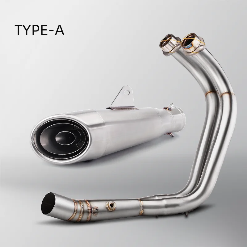 

STLF MT-07 FZ-07 Motorcycle Exhaust Full System Muffler Slip on Exhaust for MT07 FZ07 2014-2021 MT 07 TRACER 700 Xsr700